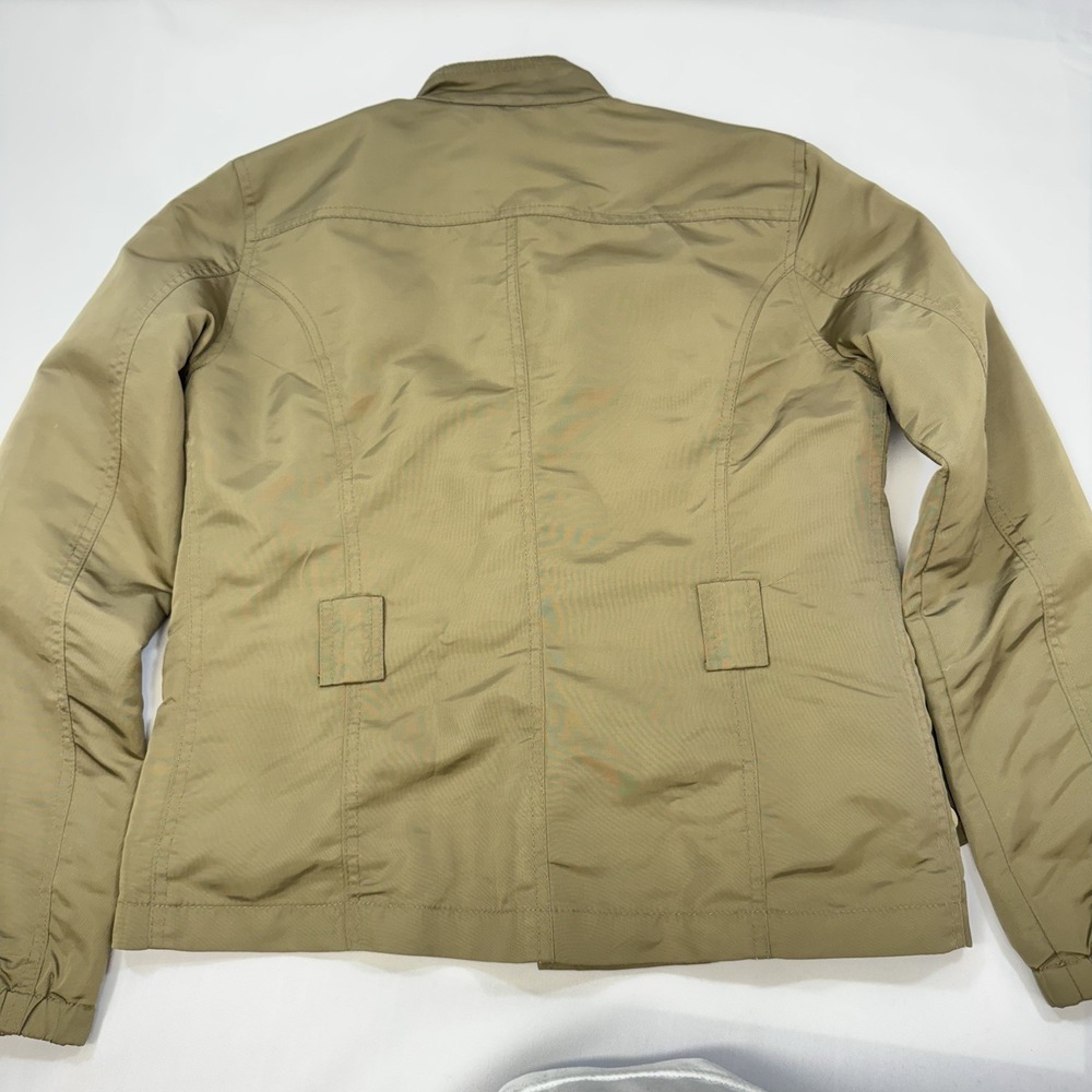 Massimo Dutti Women's Medium Bomber Jacket Lightweight Military‎ Minimalist Chic - Picture 6 of 16